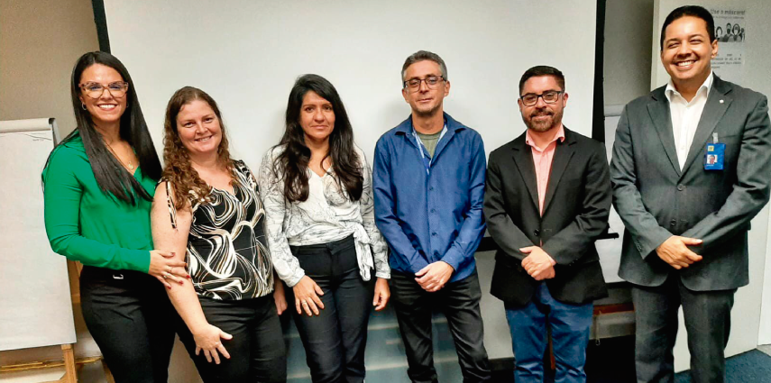 Servidores do Fundo de Previdência Social de Pinheiral participam do "Encontro RPPS Médio Paraíba", em Volta Redonda.